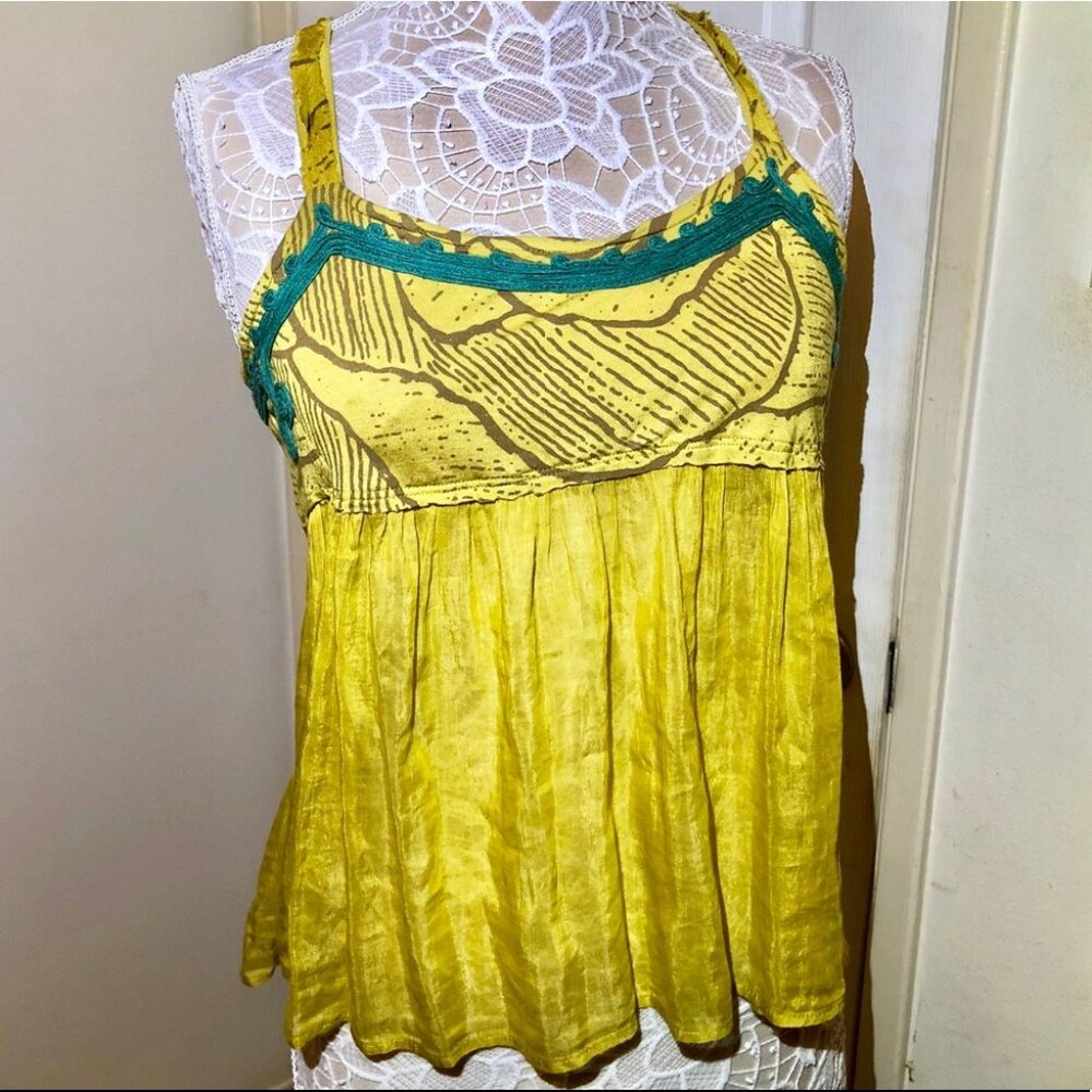 Yellow Embroidered Top - Picture 2 of 5